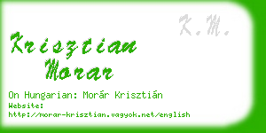 krisztian morar business card